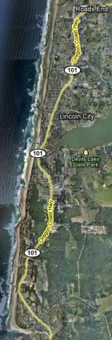 Google Map of Lincoln City, Oregon